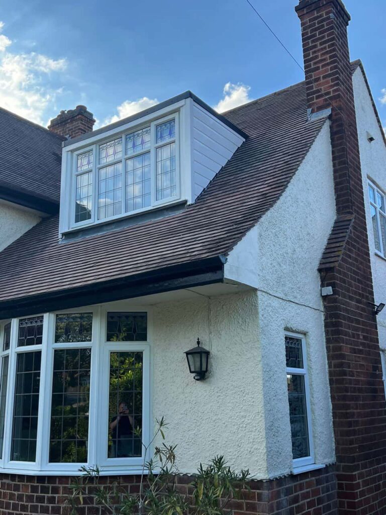 This is a photo of a dormer window which has just had some repairs carried out where the roof and the dormer meet. Works carried out by Isleham Roofing Repairs